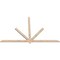 Ekena Millwork Kennewick Smooth Timber Gable Bracket, Douglas Fir, 96"W x 60"H x 1 1/2"D x 3 1/2"F, 15/12 Pitch GBW096X60X0204KEN00SDF - alternate 5
